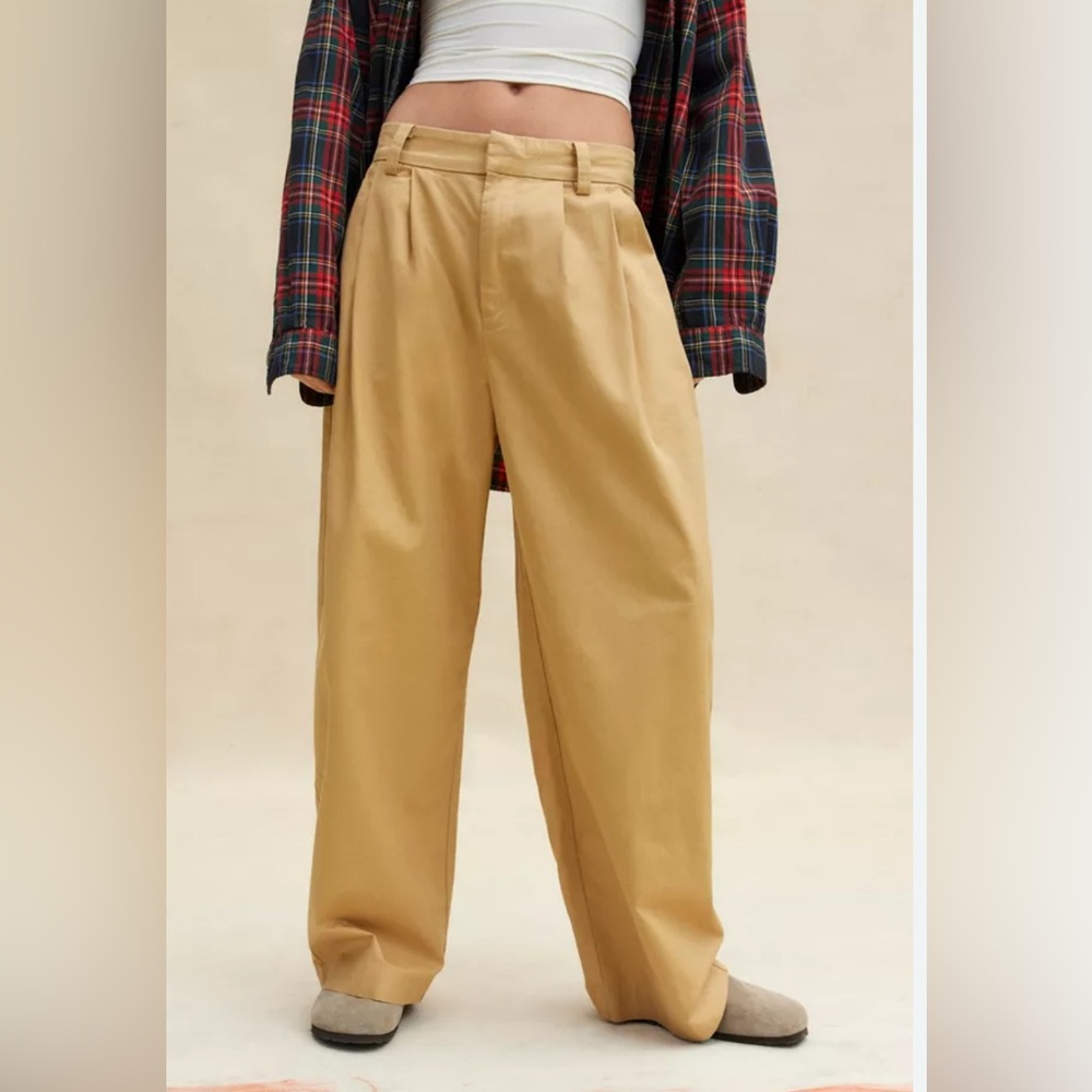 BDG Kristen Twill Trouser in Neutral Sz Medium